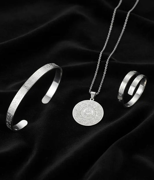 Ayet-el Kürsi Gümüş Set evadoretaki.com