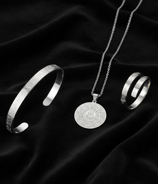 Ayet-el Kürsi Gümüş Set